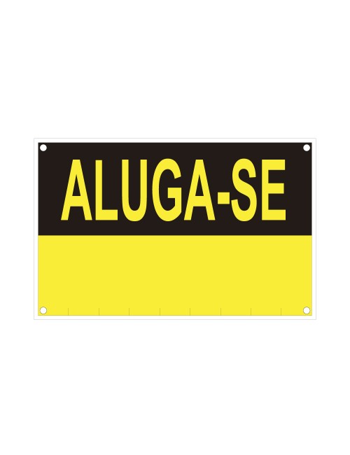 Rotulo "aluga-se" (pvc 0.4mm) 45x70cm normaluz