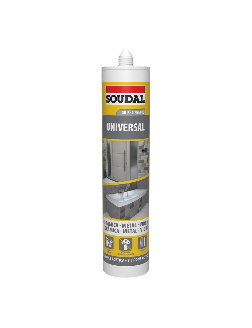 Silicona universal gris 280ml 115927 soudal