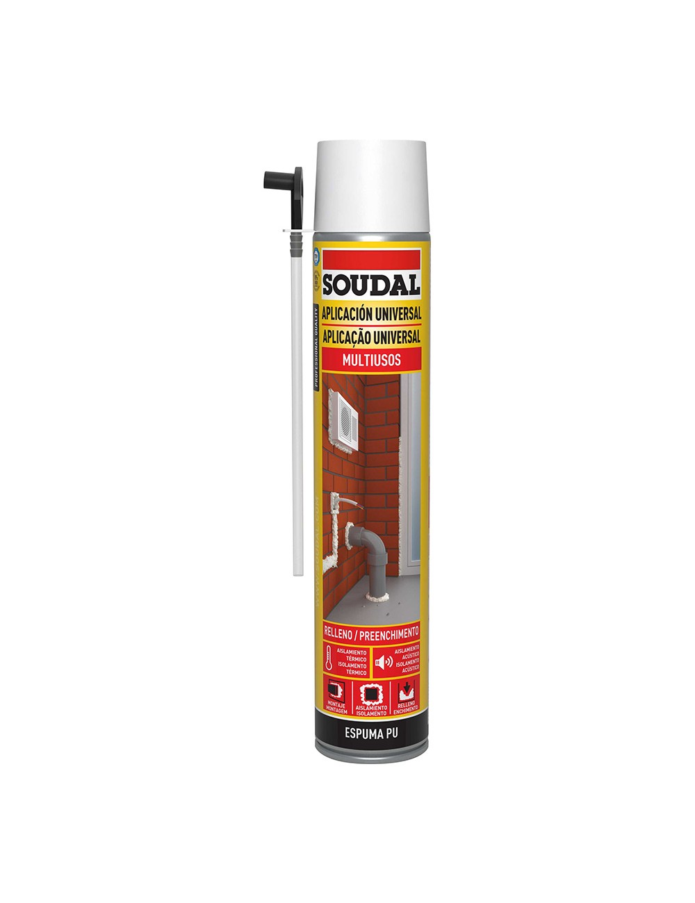 Espuma canula clasica 750ml 115797 soudal