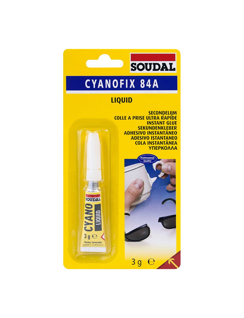 Cianocrilato instantaneo de uso universal 3g 100072 soudal