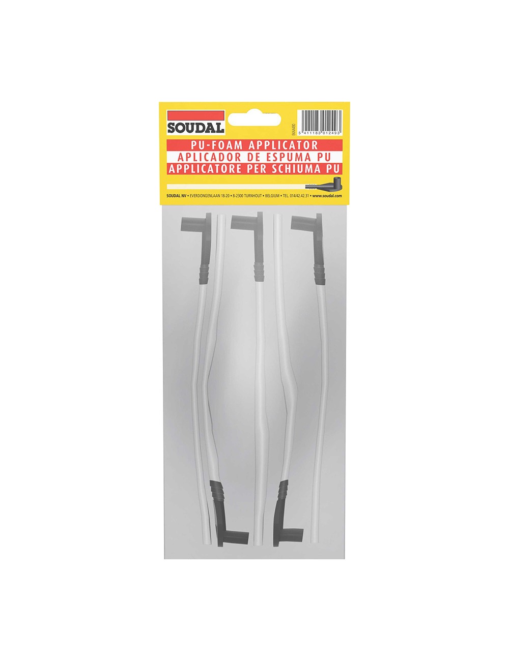 Blister 5 canulas para espuma pu 102998 soudal