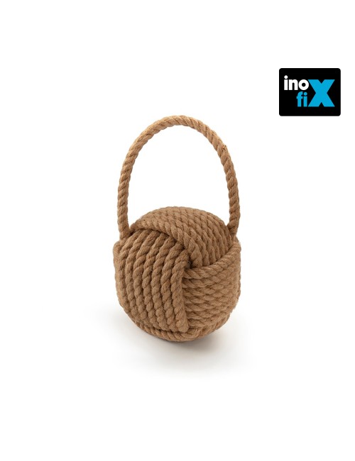 Tope textil sujetapuerta 1kg nudo natural. inofix