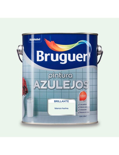 Esmalte azulejos brillante blanco harina 2,5l 5274271 bruger