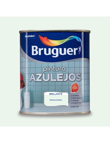 Esmalte azulejos brillante blanco harina 0,75l 5075264 bruger