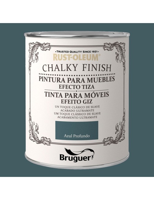 Rust-oleum chalky finish muebles azul profundo 0,750l 5397530 bruguer