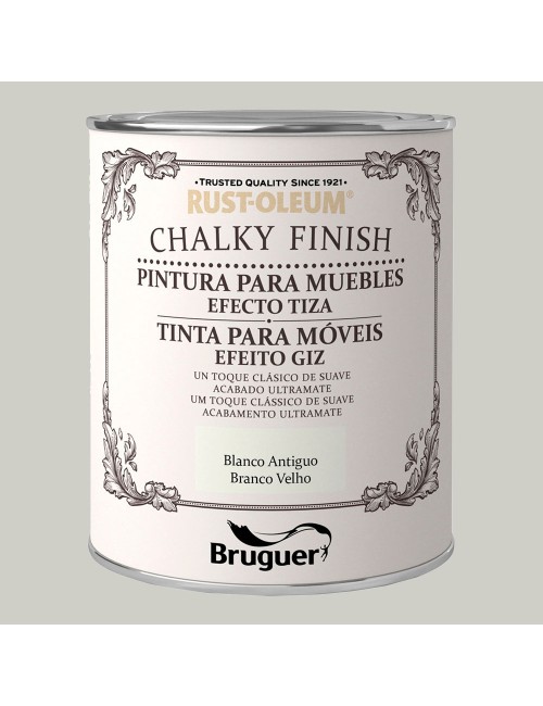 Rust-oleum chalky finish muebles blanco antiguo 0,125l 5397511 bruguer