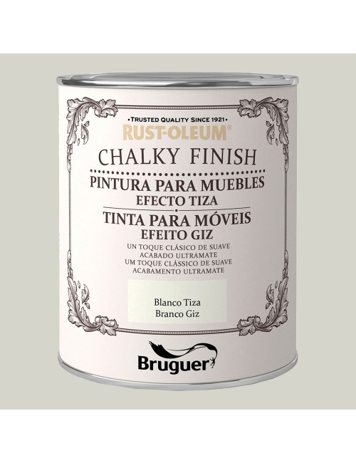 Rust-oleum chalky finish muebles blanco tiza 0,125l 5397508 bruguer