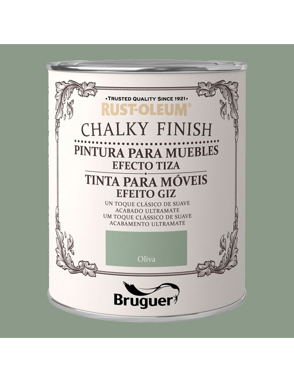 Rust-oleum chalky finish muebles oliva 0,750l 5397527 bruguer