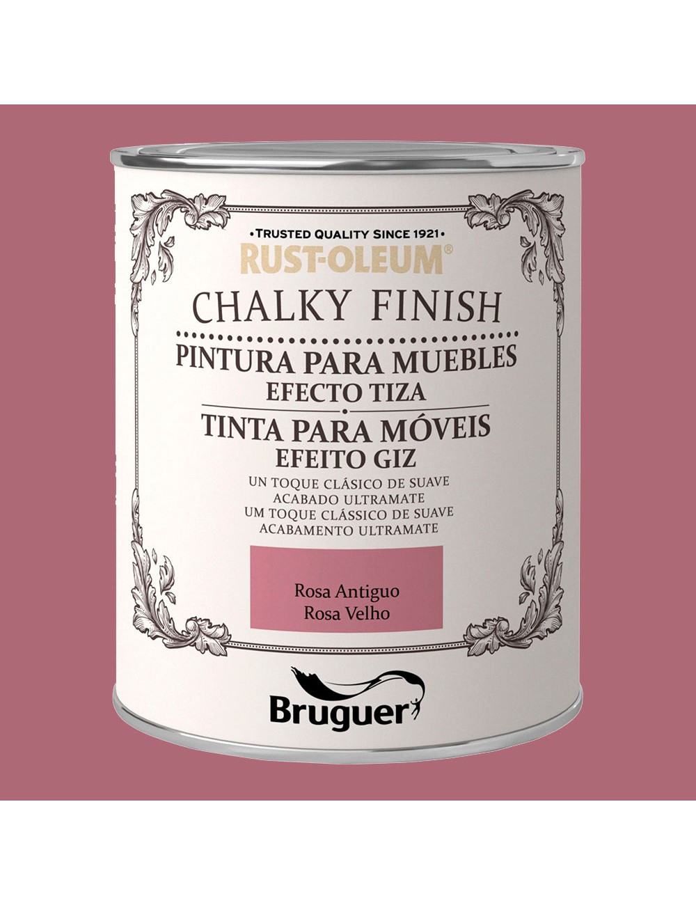 Rust-oleum chalky finish mueble rosa antiguo 0,750l 5397541 bruguer