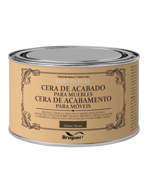 Rust-oleum chalky finish cera para muebles oscura 0,4l 5397503 bruguer