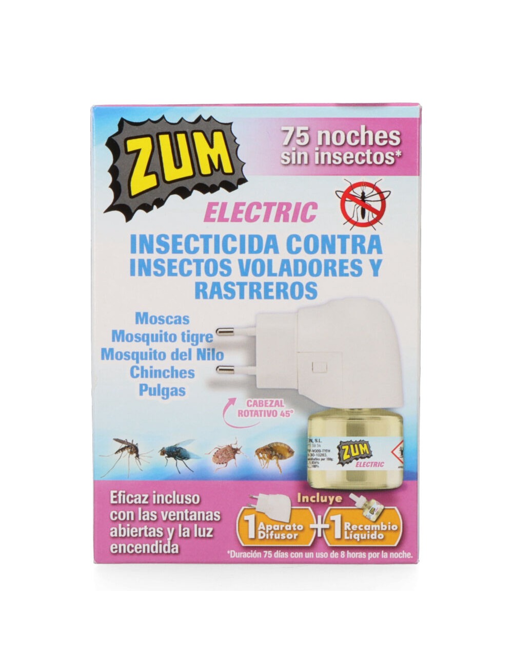 Zum insecticida electrico aparato+ recambio t-1001