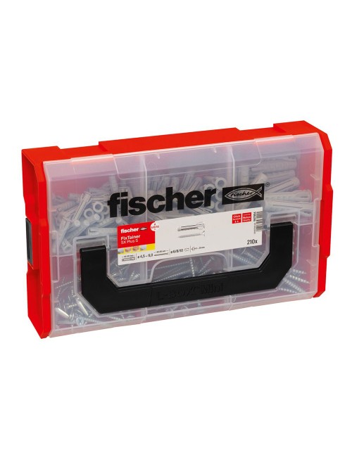 Fixtainer 210 unid. sx6/8/10+tornillos 567894 fischer