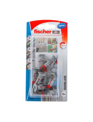 Blister 10 unid. taco duoblade k 545683 fischer