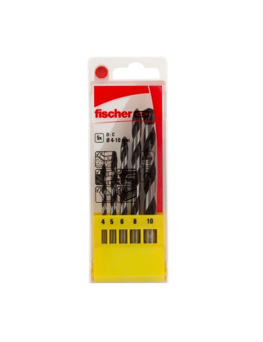 Pack 5 brocas percusion e ø4/5/6/8/10mm 536606 fischer