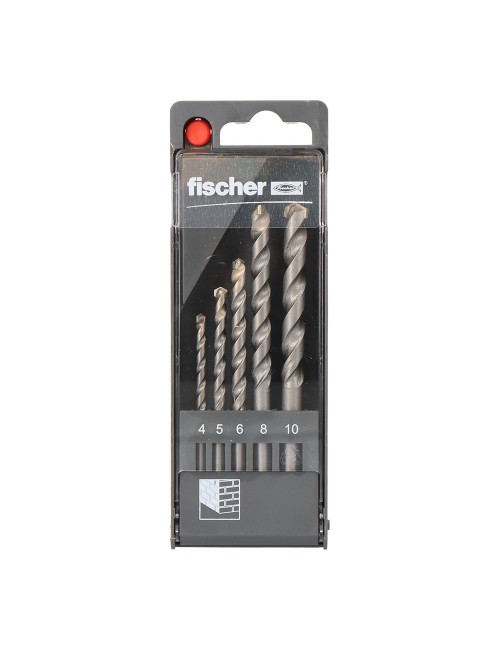 Pack 5 brocas percusion s ø4/5/6/8/10mm 543025 fischer