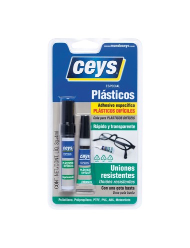 Ceys especial plasticos dificiles 3g+4ml 504114