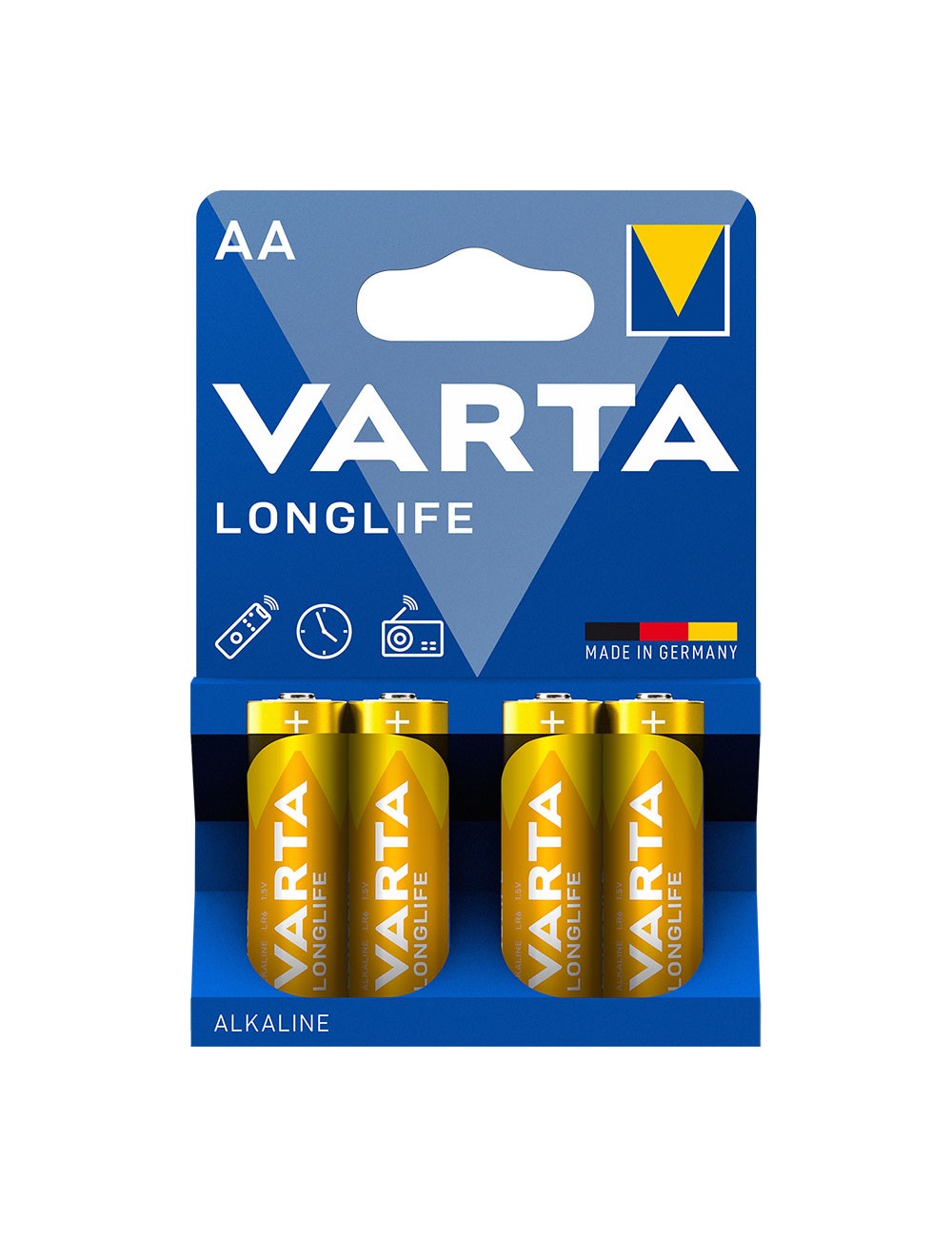 Pila alkalina varta aa - lr06 longlife (blister 4 unid.) ø14,5x50,5mm