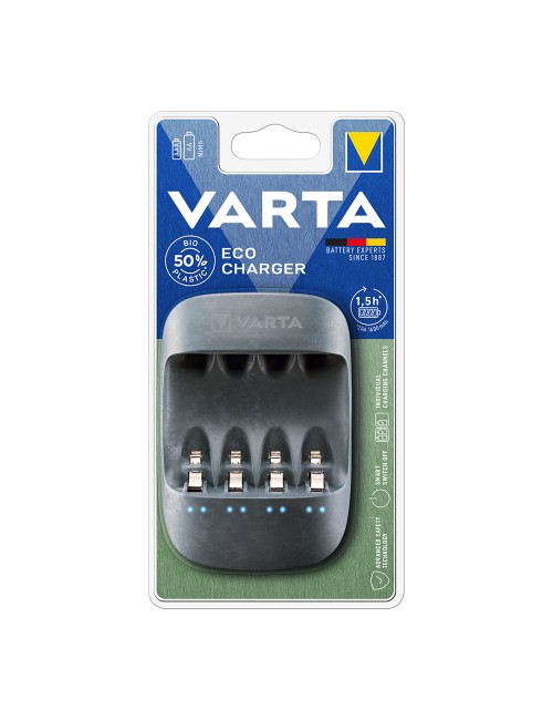 Cargador varta eco charger para pilas aa y aaa sin pilas