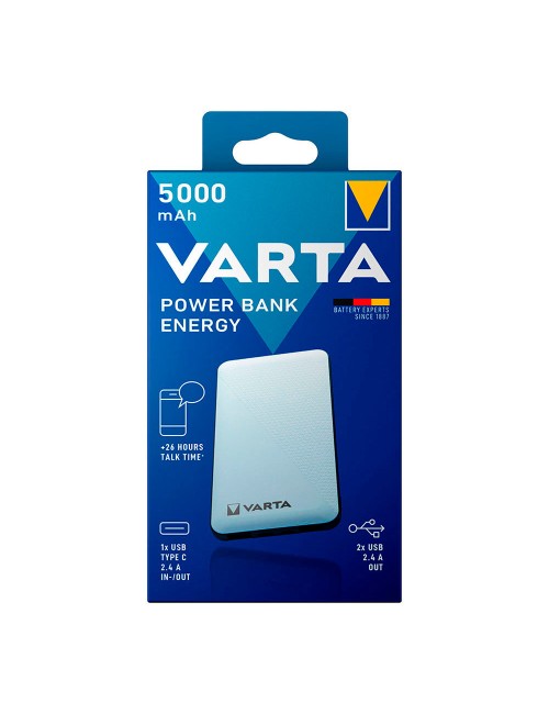 Power bank energy 5000mah varta 100/240v 74x11x138mm