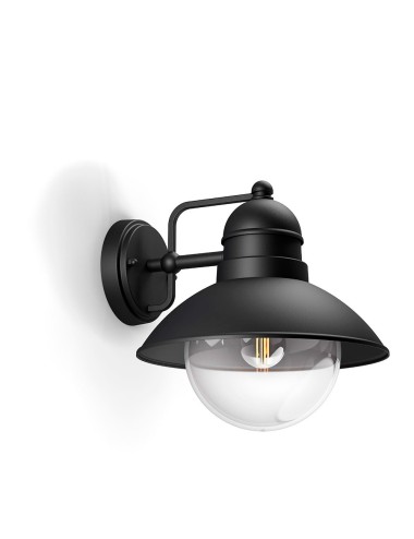 Aplique e27 negro mod. hoverfly philips