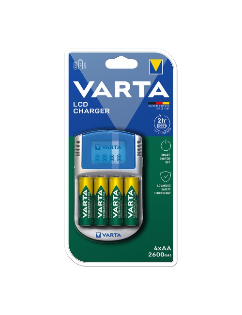 Cargador varta lcd charger para pilas aa y aaa