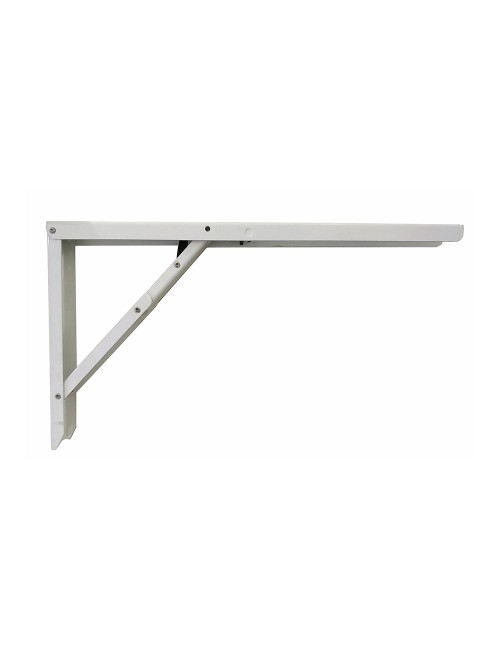 Escuadra de acero plegable abat-table blanco 30x52cm