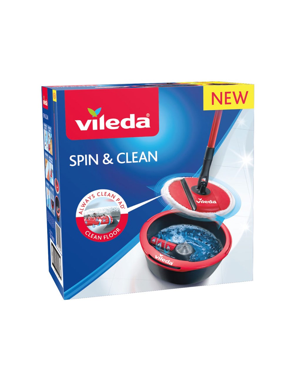 Fregona giratoria spin & clean 161821vileda