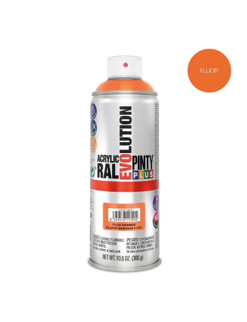 Pintura en spray pintyplus evolution 520cc fluor.naranja f143