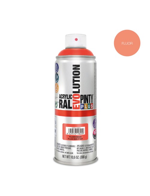 Pintura en spray pintyplus evolution 520cc fluor.rojo f107