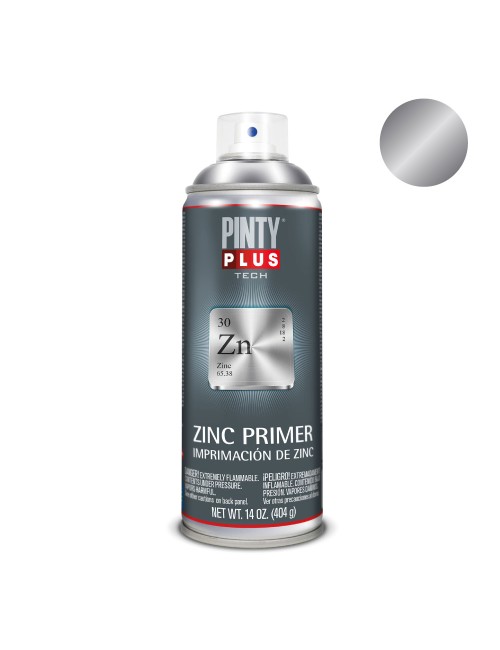 Pintura en spray pintyplus tech zinc galvánico 520cc z169