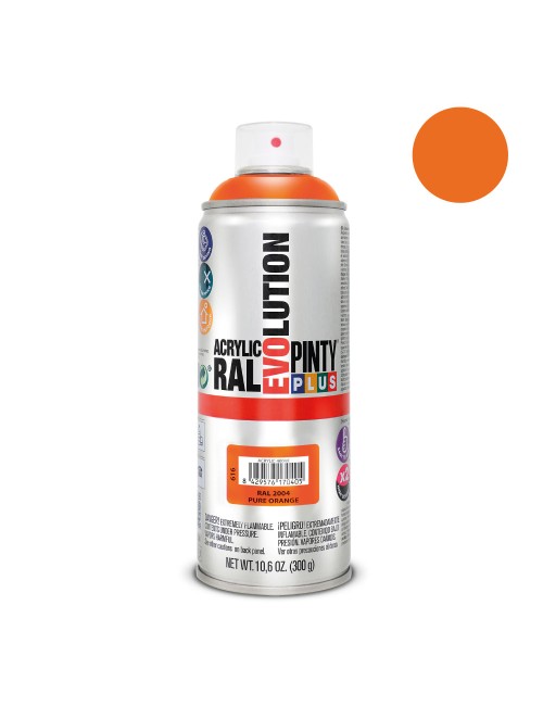 Pintura en spray pintyplus evolution 520cc ral 2004 naranja puro