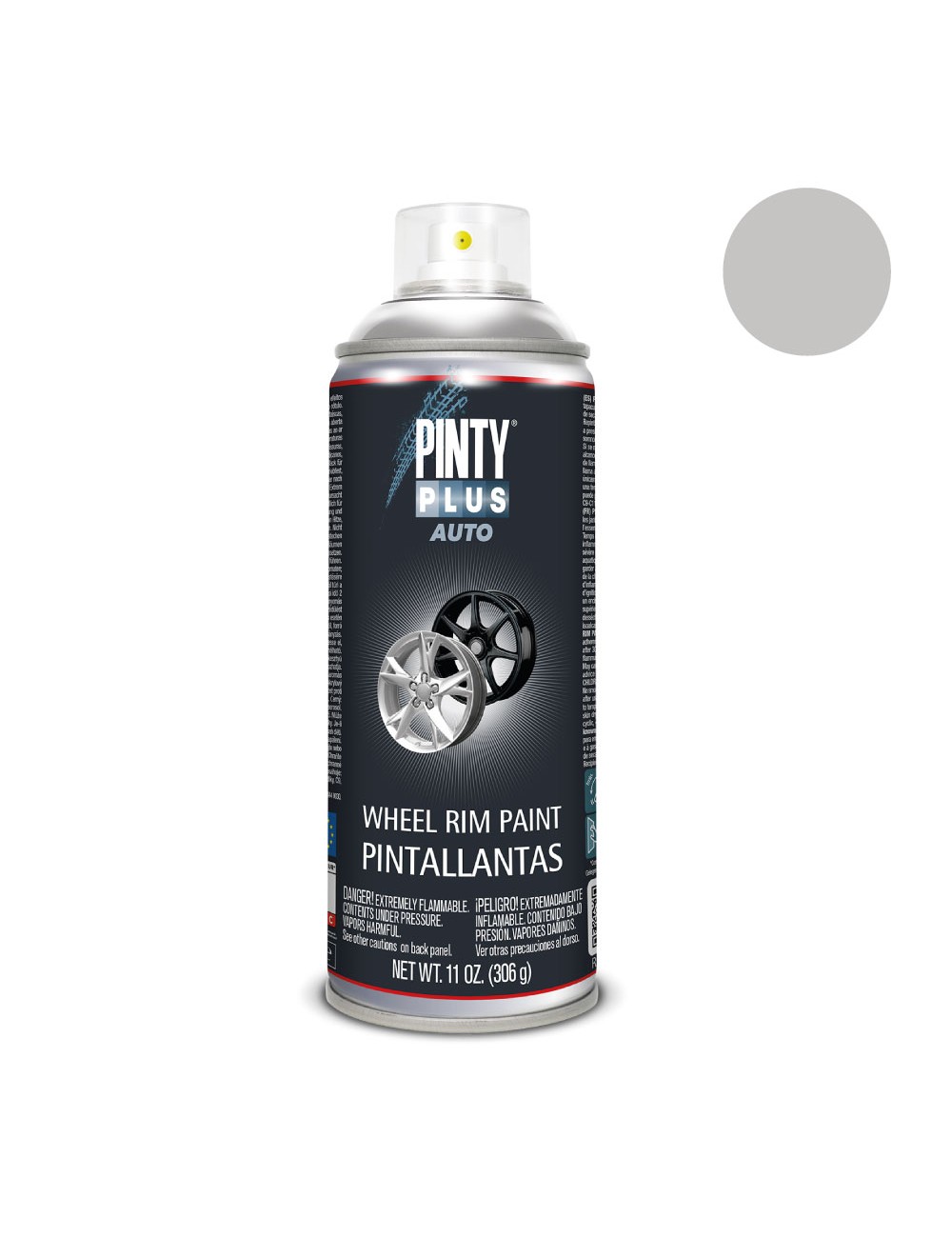 Pintura en spray pintyplus auto 520cc pinta llantas l150 plata