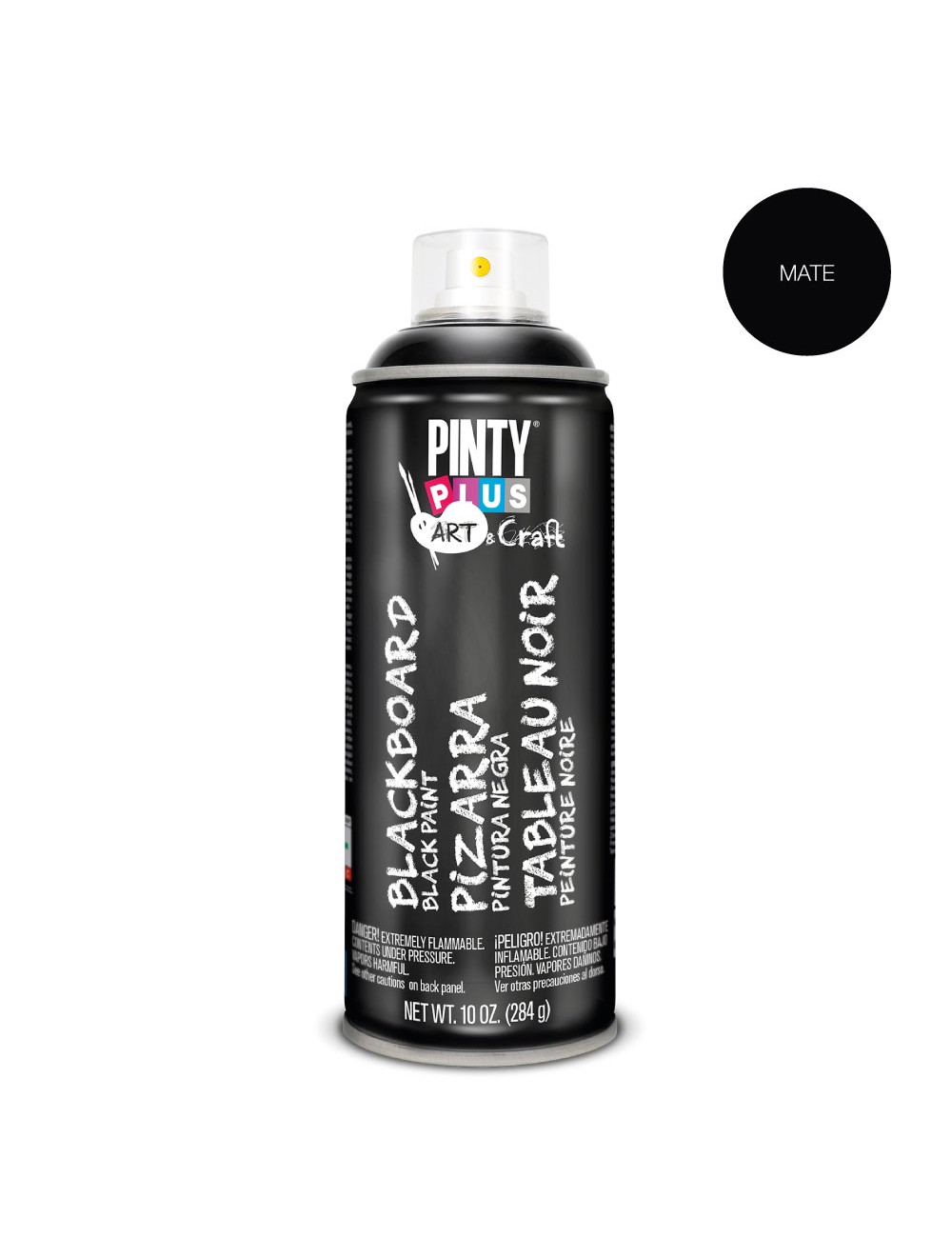 Pintura en spray pintyplus art & craft pintura pizarra 520cc negro