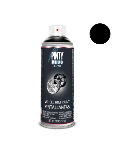 Pintura en spray pintyplus auto 520cc pinta llantas l104 negro