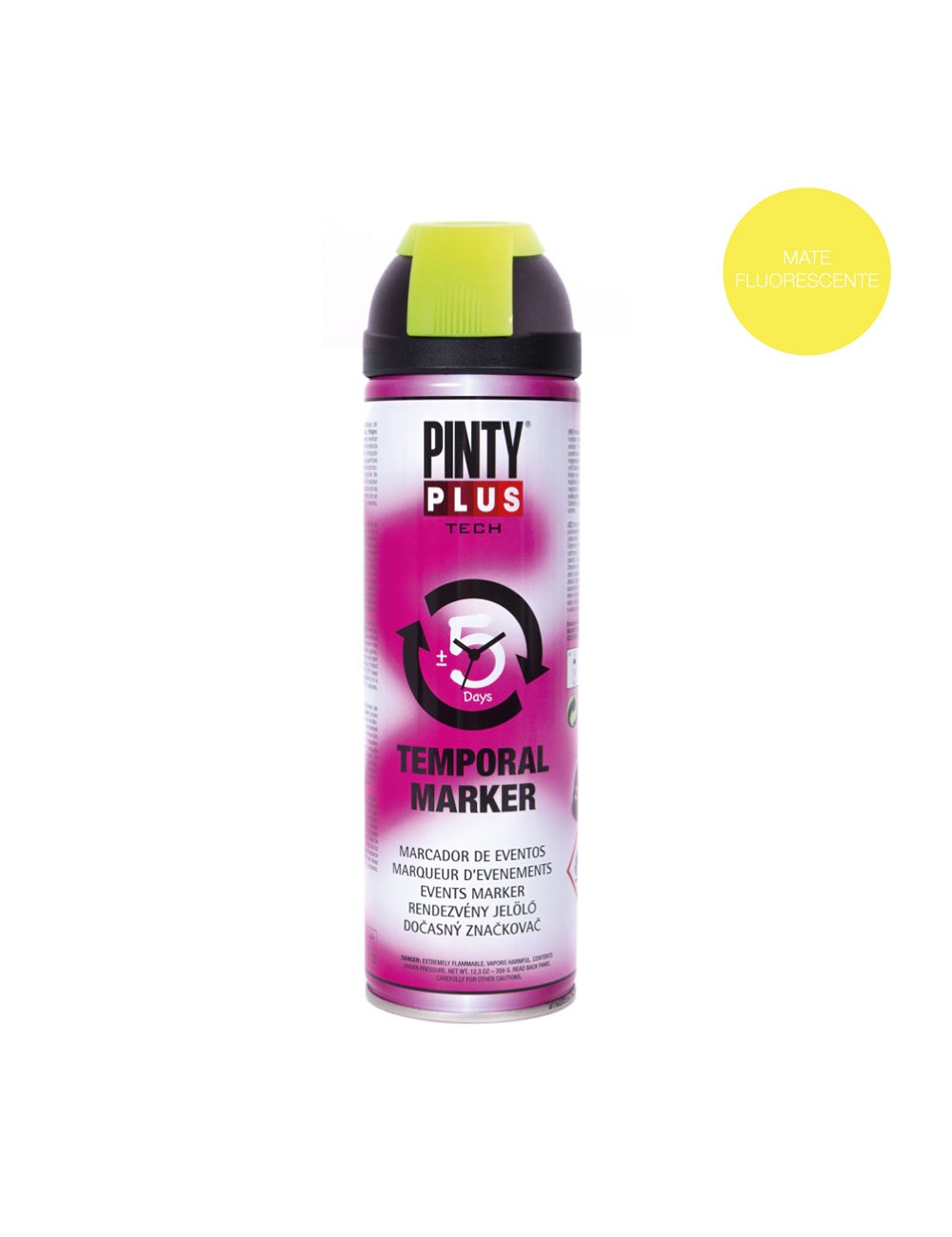 Pintura en spray pintyplus tech marcador eventos 650cc amarillo t146