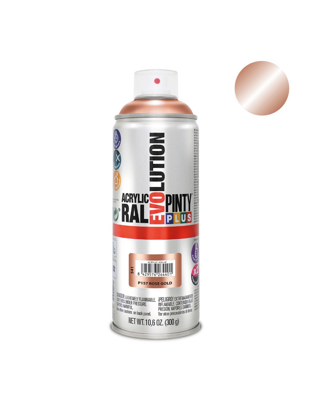 Pintura en spray pintyplus evolution 520cc rose gold p157