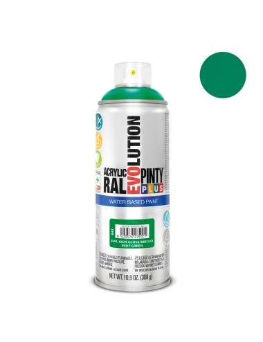 Pintura en spray pintyplus evolution water-based 520cc ral 6029 verde menta