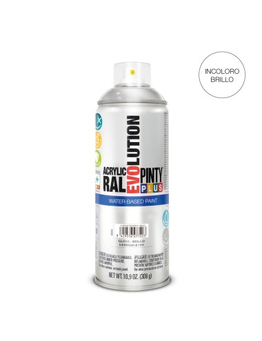 Pintura en spray pintyplus evolution water-based 520cc b199 barniz brillo