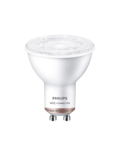 Bombilla led gu10 4,7w 2.700k-6.500k 345lm wifi philips wiz