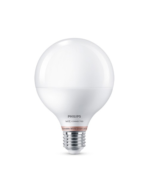 Bombilla globo e27 11w 2.700k-6.500k 1055lm wifi philips wiz