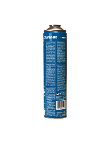 Cartucho multigas 300 rosca 7/16" super ego 600ml 332g