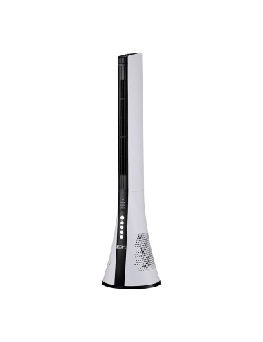 Ventilador de torre. potencia: 50w con mando a distancia. color blanco 28,5x27,8x110,8cm edm