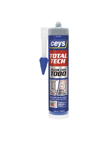 Ceys total tech gris cartucho 290ml 507220