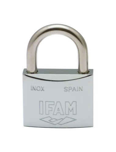 Candado inox. 30 inoxidable 30mm con 2 llaves. arco normal. ifam