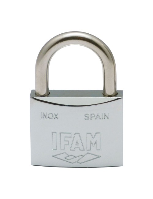 Candado inox. 60 inoxidable 60mm con 2 llaves. arco normal. ifam