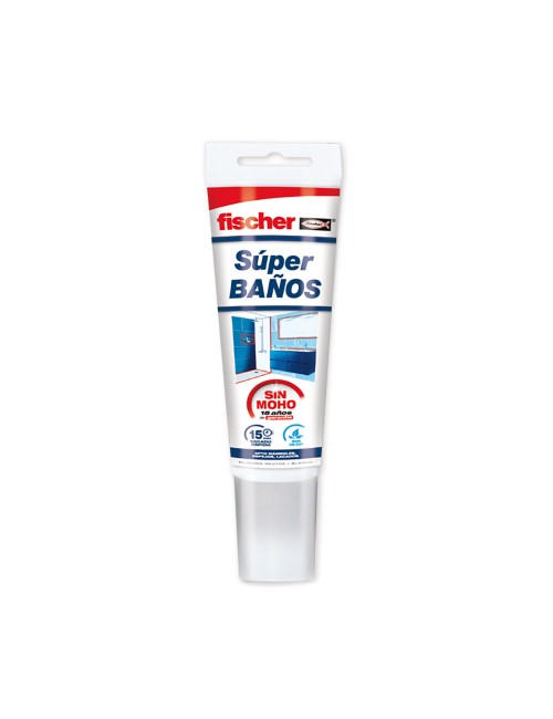 Silicona super baños blanca 100ml 563516 fischer