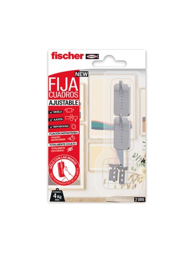 Fijacuadros ajustable (blister 2 unid.) 559043 fischer