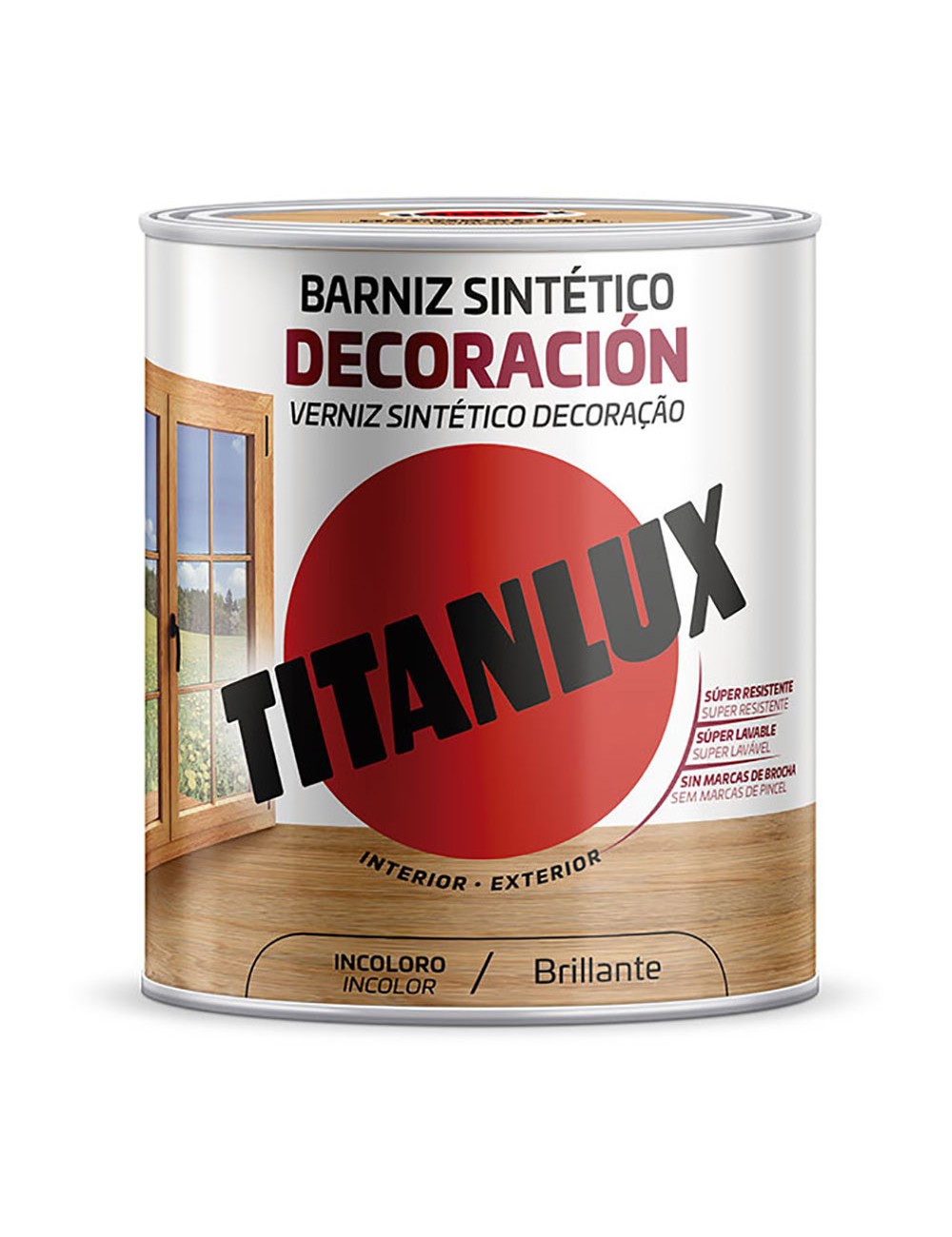 Barniz sintético decoración brillante incoloro 0,750l titanlux m10100034