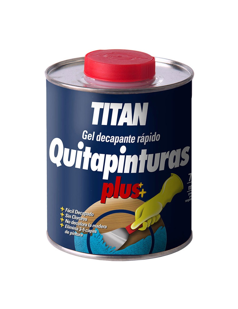 Gel decapante quitapinturas plus 0,750l titan 05d000134