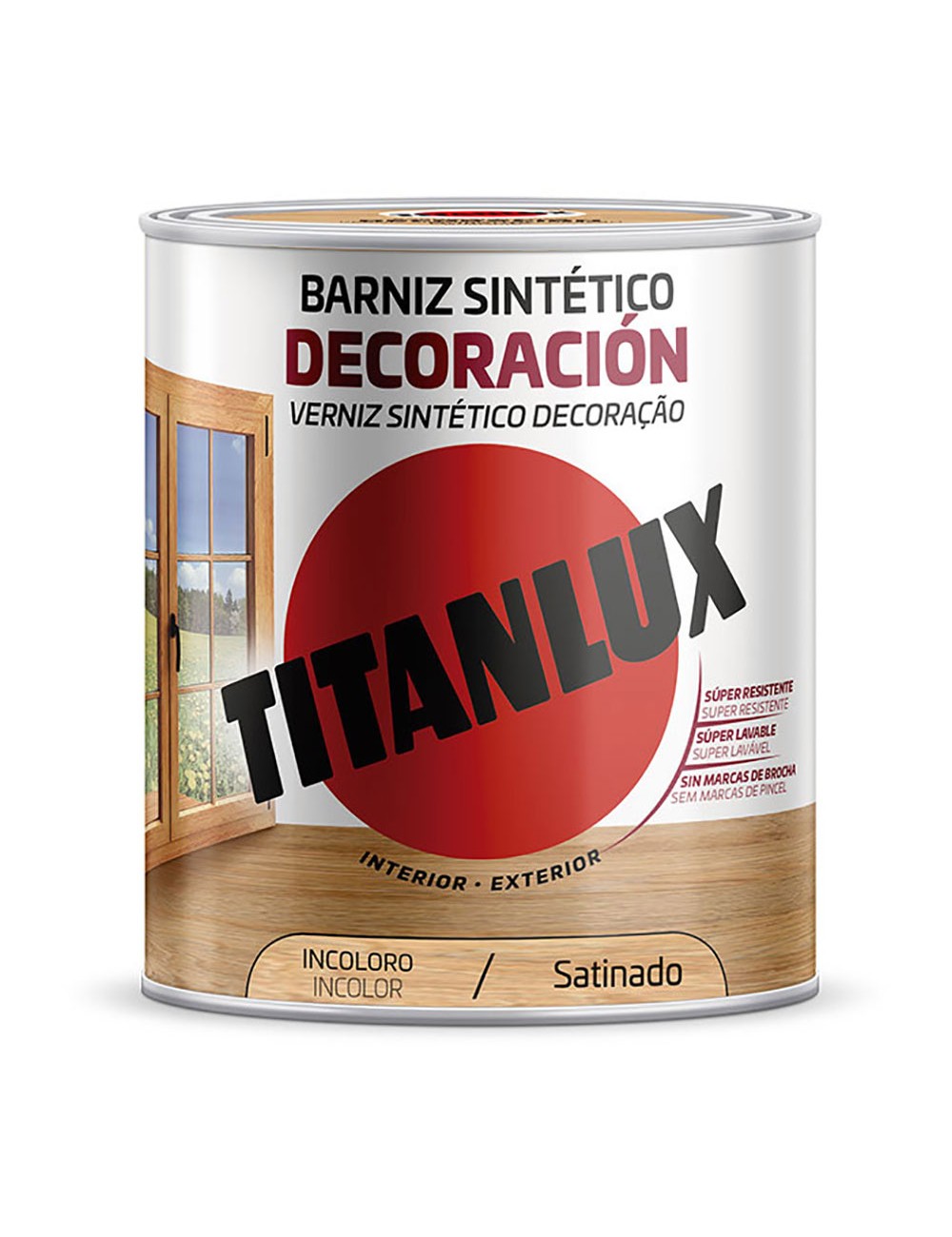 Barniz sintético decoración satinado incoloro 0,750l titanlux m11100034